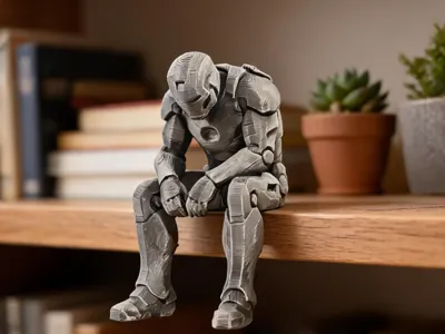 Sad Iron Man Sitter